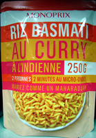 Riz Basmati au Curry à l'Indienne