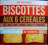 Biscottes aux 6 céréales