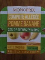 Compote Allégée Pomme Banane