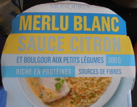 Merlu Blanc Sauce Citron et Boulgour aux Petits Légumes