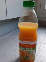 Jus d'orange sans pulpe