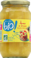 Ananas en morceaux au jus d'ananas, certifié AB
