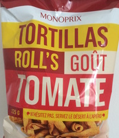 Tortillas Roll's goût tomate