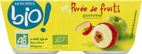 Purée de fruits pomme sans sucres ajoutés bio