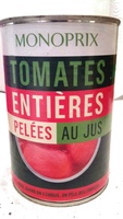 Tomates entières pelées au jus