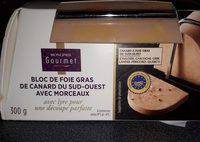 Gourmet - Bloc de foie gras de canard du Sud-Ouest avec morceaux