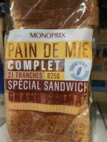 Pain de mie complet grand format