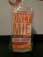 Pain de mie sans croute complet