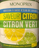 Eau saveur citron citron vert