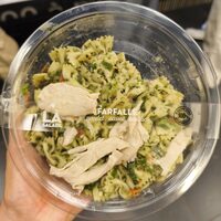 Farfalle poulet, sauce basilic