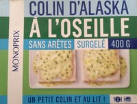 Colin d'Alaska à l'Oseille sans arêtes, Surgelé