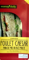 Poulet Caesar - Pain de mie au blé malté