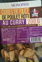 Cubes de Filet de Poulet Roti au Curry