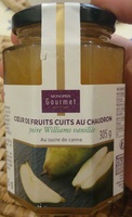 Cœur de fruits cuits au chaudron poire williams vanillée