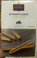 Bâtonnets sablés chocolat au lait