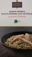 Quinoa Crémeux ricotta épinards, filet de poulet
