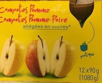 Compotes de pommes et pommes-poires