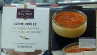 Crème brûlée, à la vanille bourbon et aux éclats de caramel