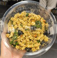 Fusilli, Tomates, Feta, Olives, Roquette