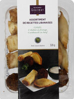 Assortiment de recettes libanaises avec sauce sésame