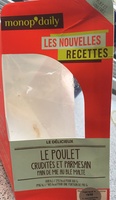 Sandwich au filet de poulet crudités et parmesan