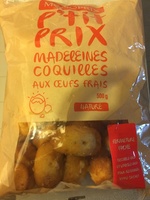 Madeleines Coquilles aux oeufs frais