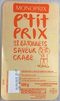 28 Bâtonnets Saveur Crabe