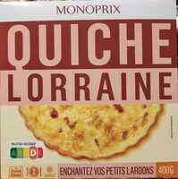Quiche lorraine pâte pur beurre, surgelée