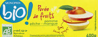 Purée de fruits Pomme pêche mangue