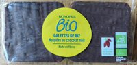 Galettes de riz nappées au chocolat noir