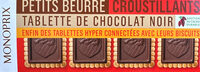 Petits beurre croustillants tablette de chocolat noir