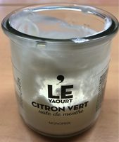 Le yaourt citron vert note de menthe