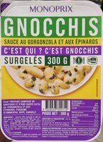 Gnocchis sauce au gorgonzola et aux épinards, surgelé