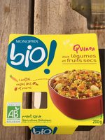 Quinoa aux legumes et fruits secs