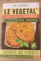 Galette provençal boulgour pois chiches