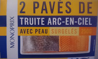 Pavé de truite arc-en-ciel