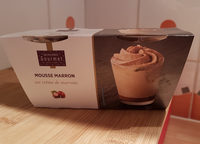 Mousse marron sur crème de marrons