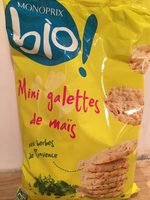 Mini galettes de maïs aux herbes de provence