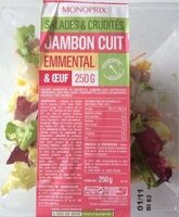 Salade jambon cuit emmental