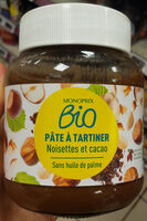 Pâte a tartiner noisettes et cacao
