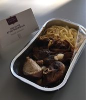 Coq au vin et ses tagliatelles