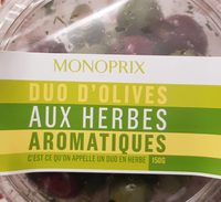 Duo d'olives aux herbes aromatiques