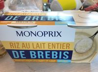 Riz au lait entier de brebis