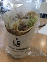 Le wrap Bacon, crudités