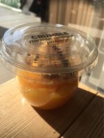 Crumble pomme, mangue, passion