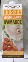 Boisson végétale à base d'amande