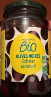 Olives noires entières au naturel