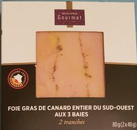 Foie gras de canard entier aux 3 baies