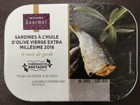 Sardines à l'huile d'olive vierge extra millésime 2018
