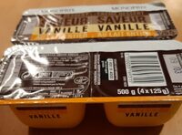 Crème dessert saveur vanille